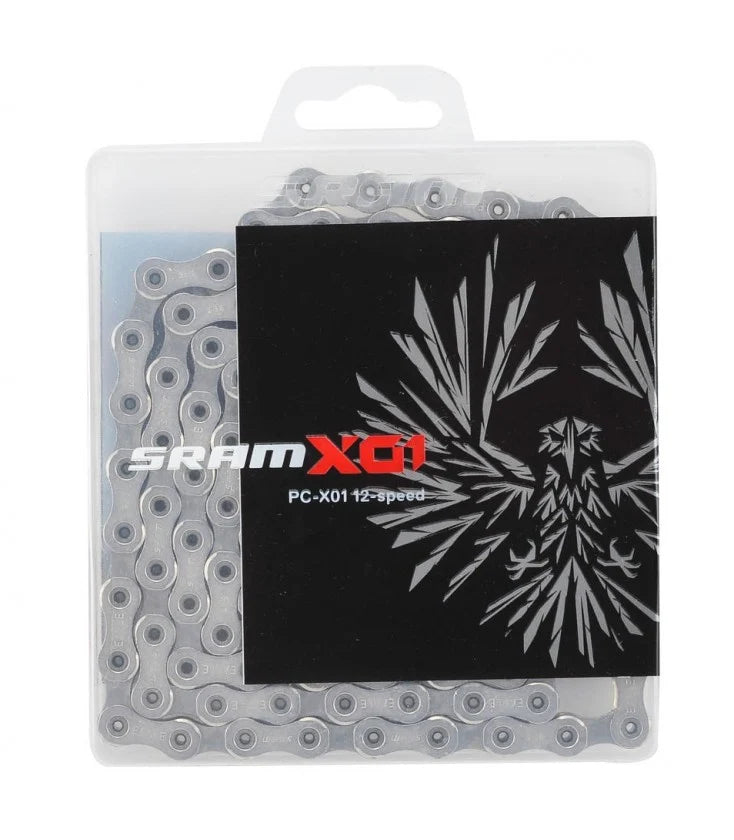 SRAM X01 Eagle HollowPin 12-Speed Chain (126 Links, Silver)