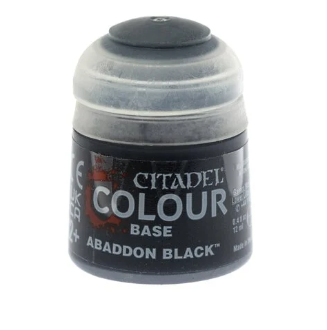 Paint - WH Colour - Base: ABADDON BLACK 12ML