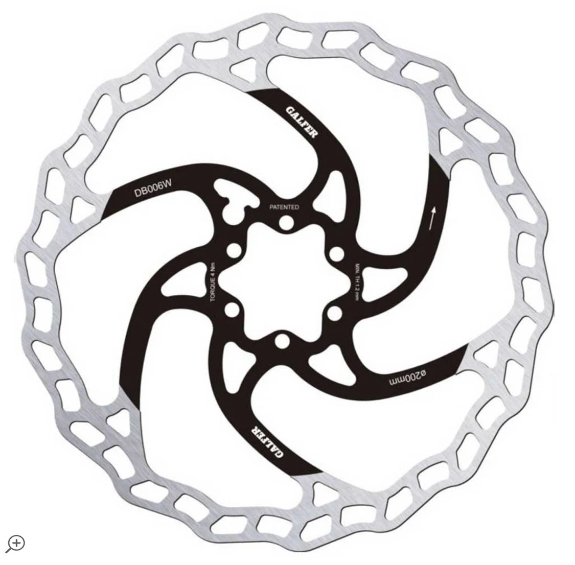Galfer Wave 203mm 6-Bolt 2.0mm