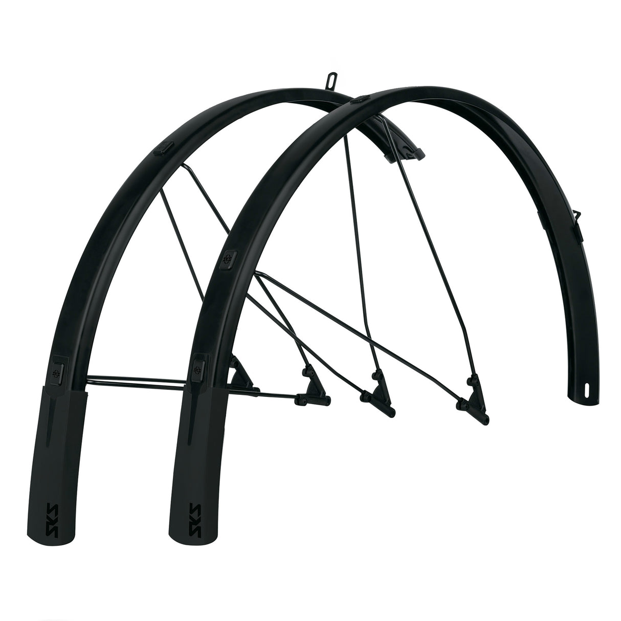 SKS Bluemels Style 27.5"- 29" Mudguard Set: BLACK 27.5"-29" 75MM