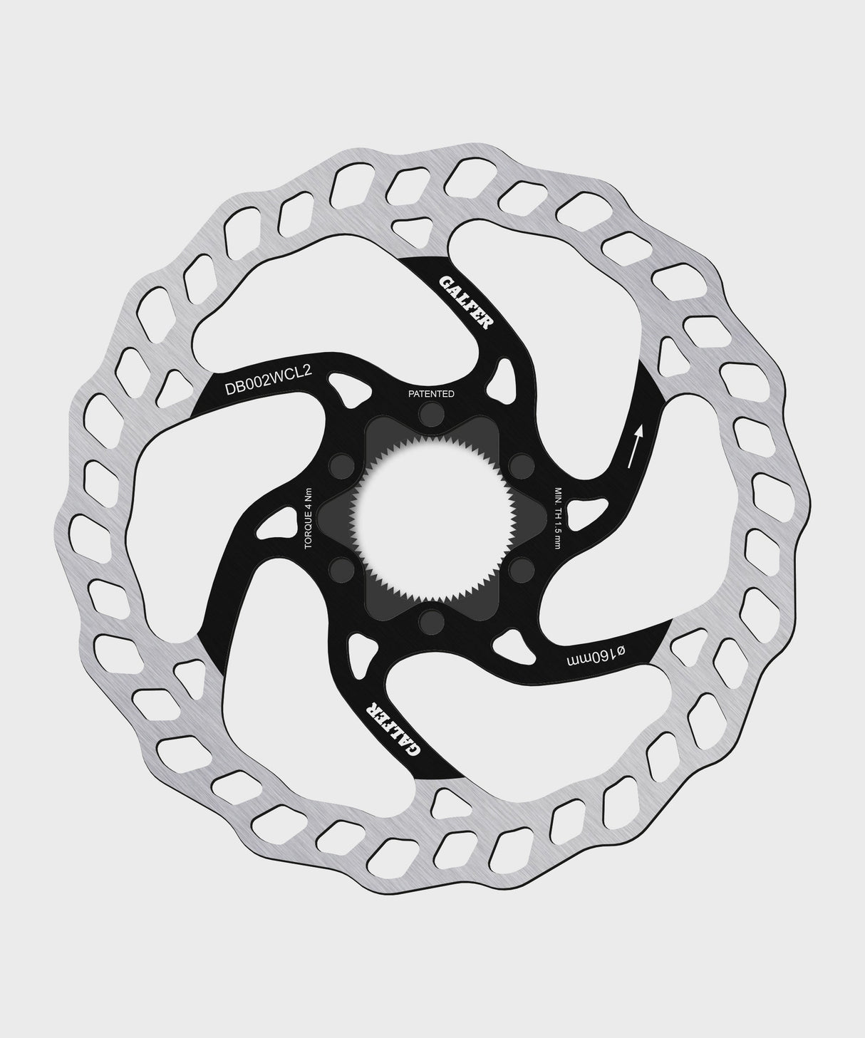 Galfer Wave Disc Rotor - Centerlock -160 x 2.0mm