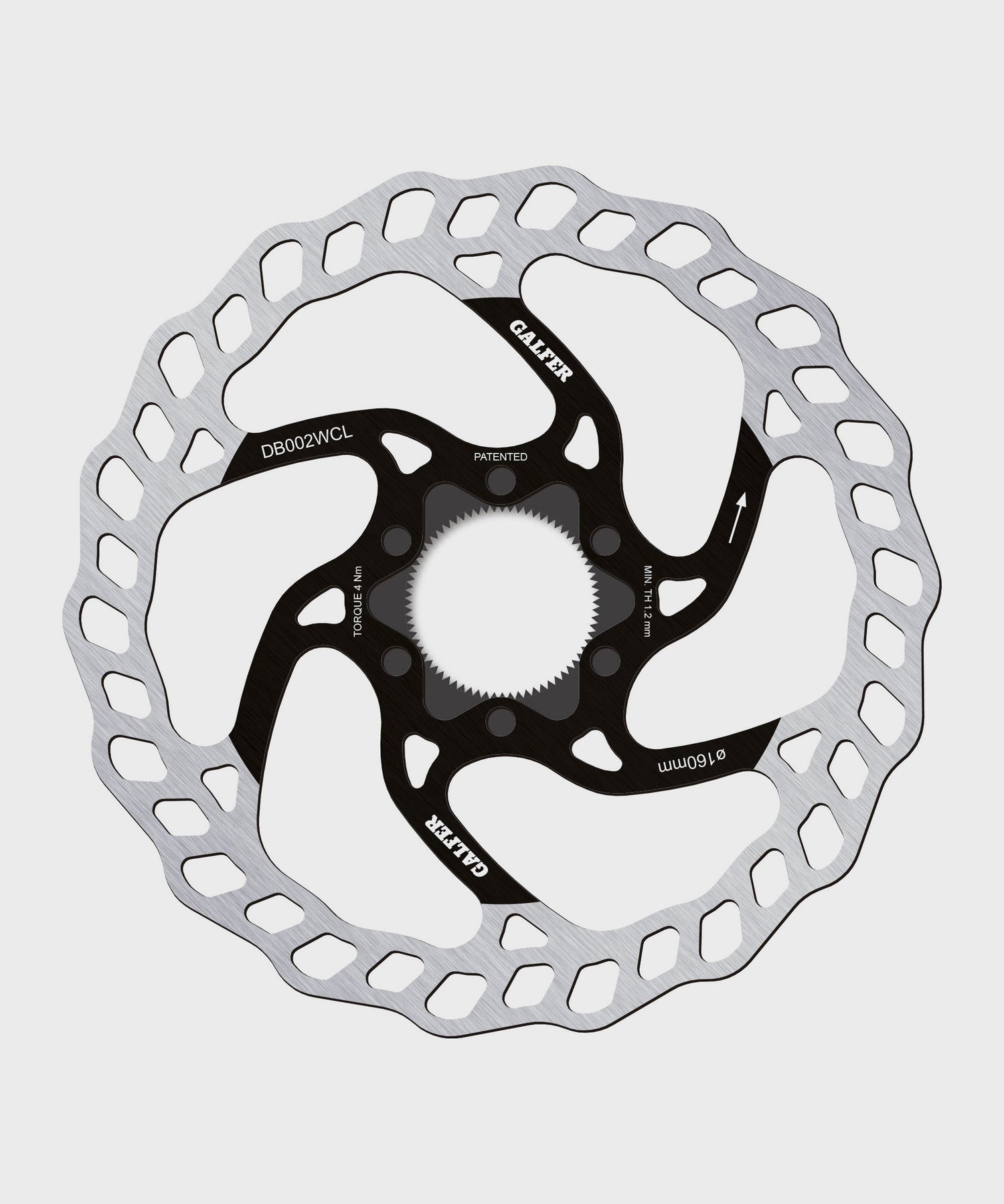 Galfer Wave Disc Rotor - Centerlock -160 x 1.8mm