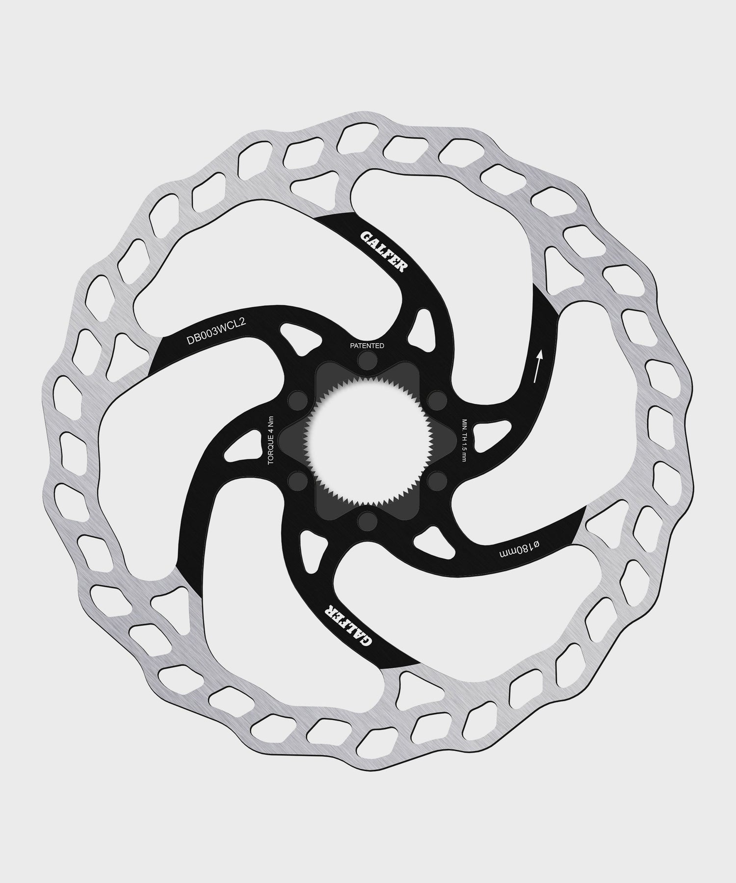 Galfer Wave Disc Rotor - Centerlock -180 x 2.0mm