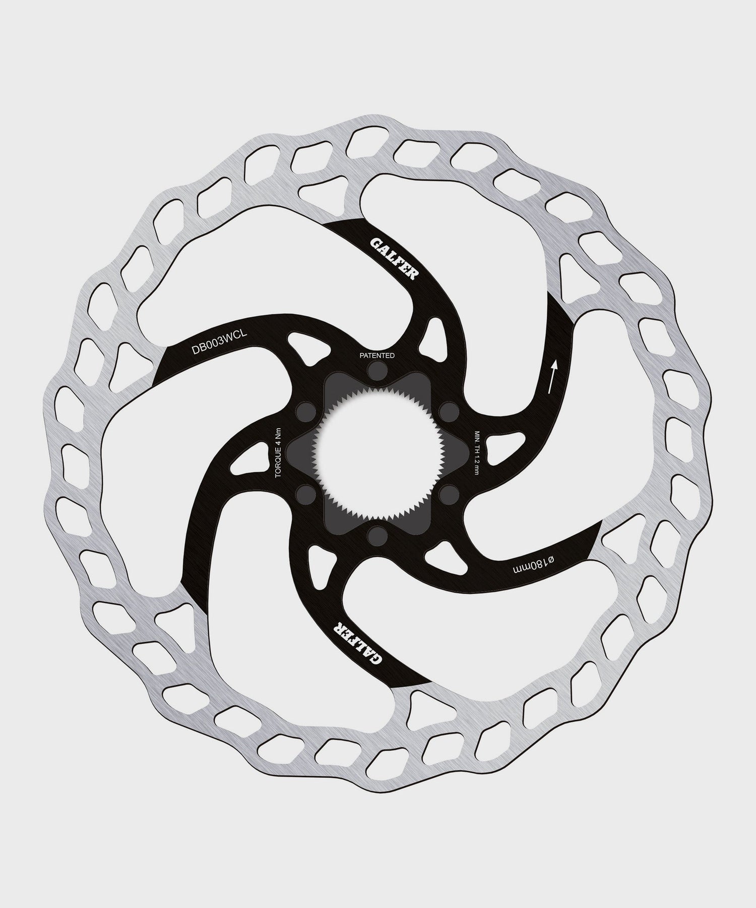 Galfer Wave Disc Rotor - Centerlock -180 x 1.8mm