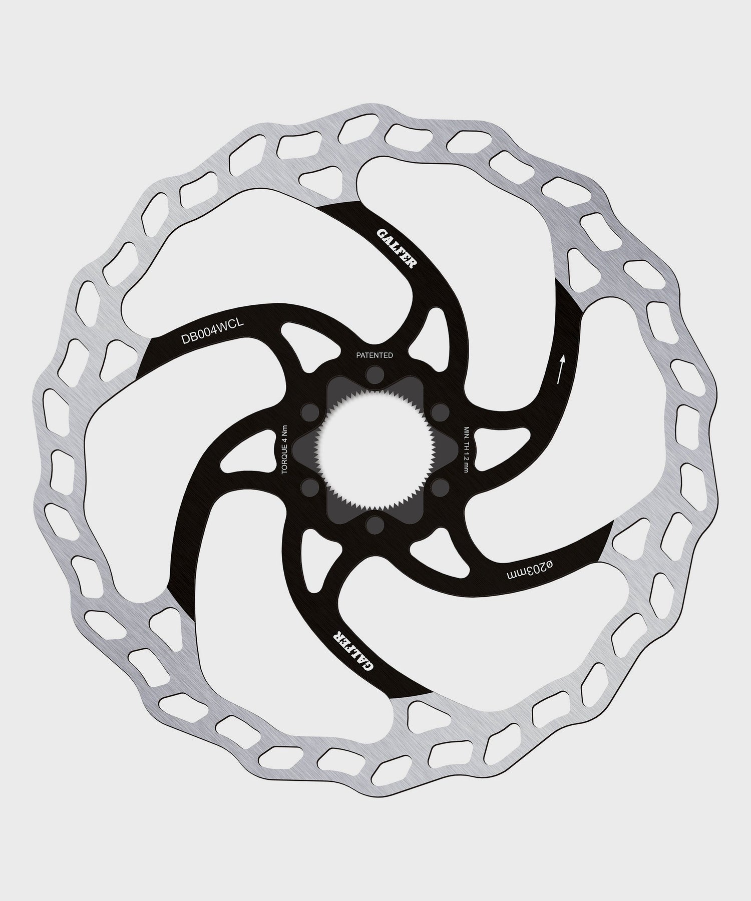 Galfer Wave Disc Rotor - Centerlock - 203 x 1.8mm