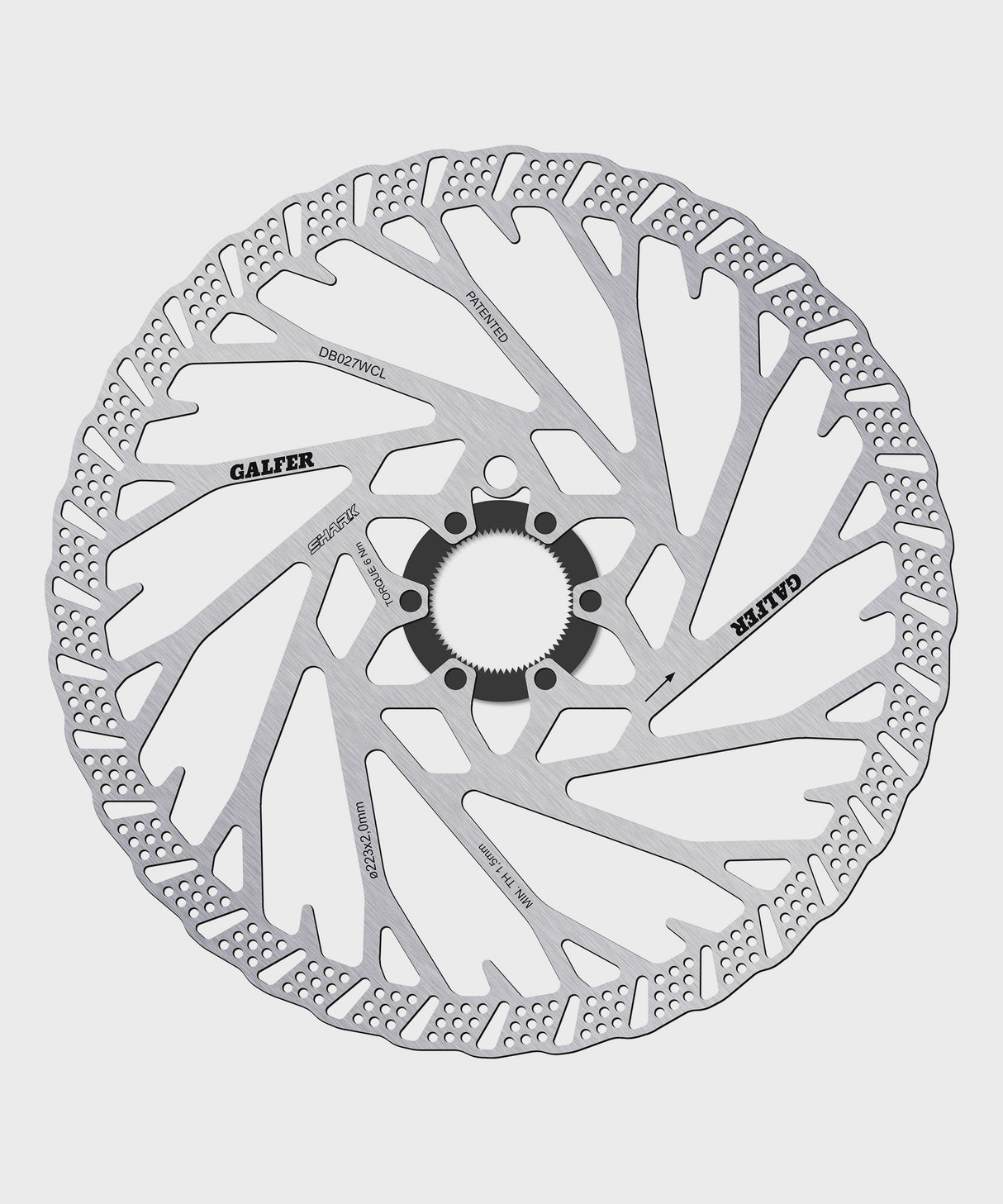 Galfer Shark Disc Rotor - Centerlock -223 x 2.0mm