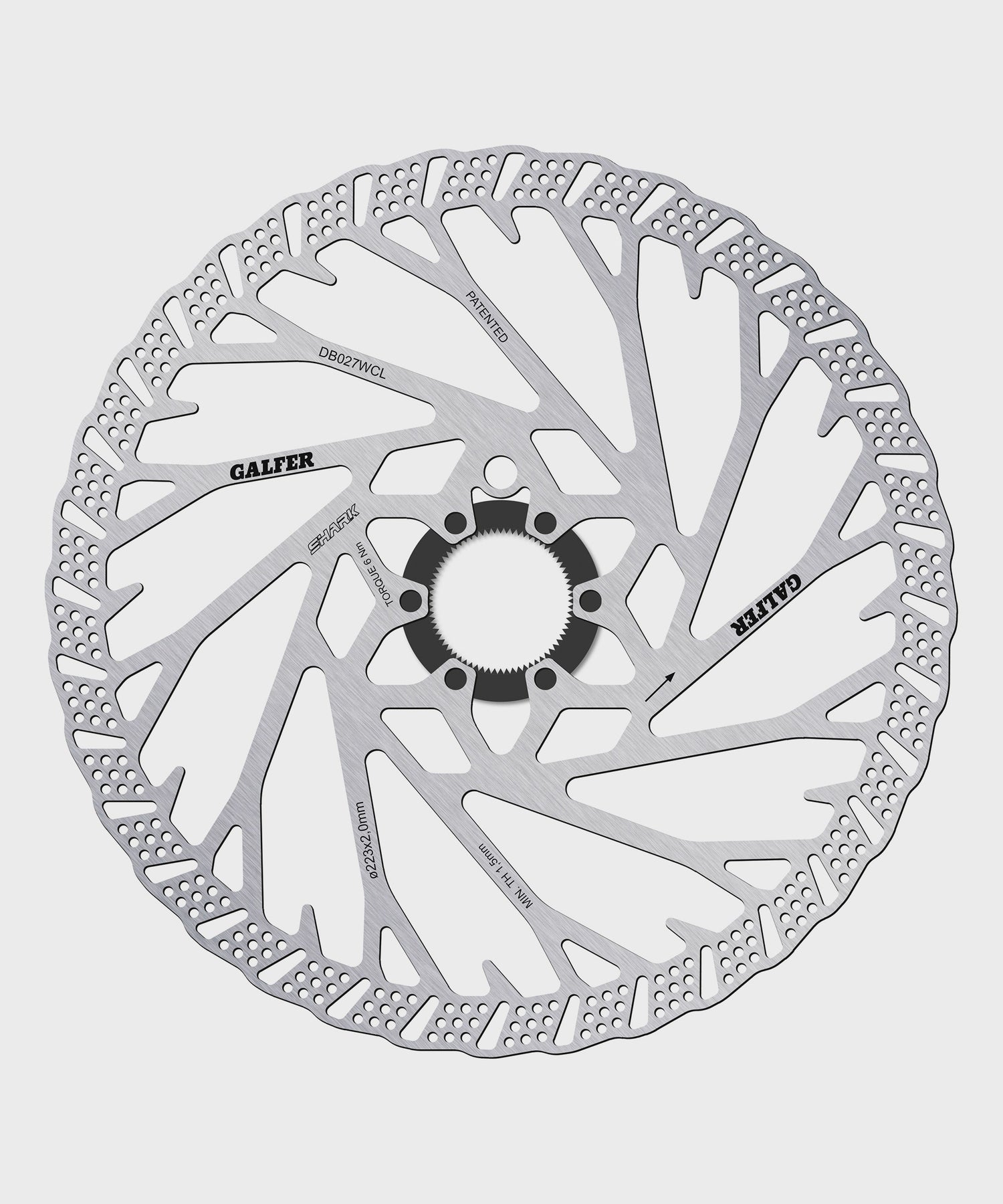 Galfer Shark Disc Rotor - Centerlock -223 x 2.0mm