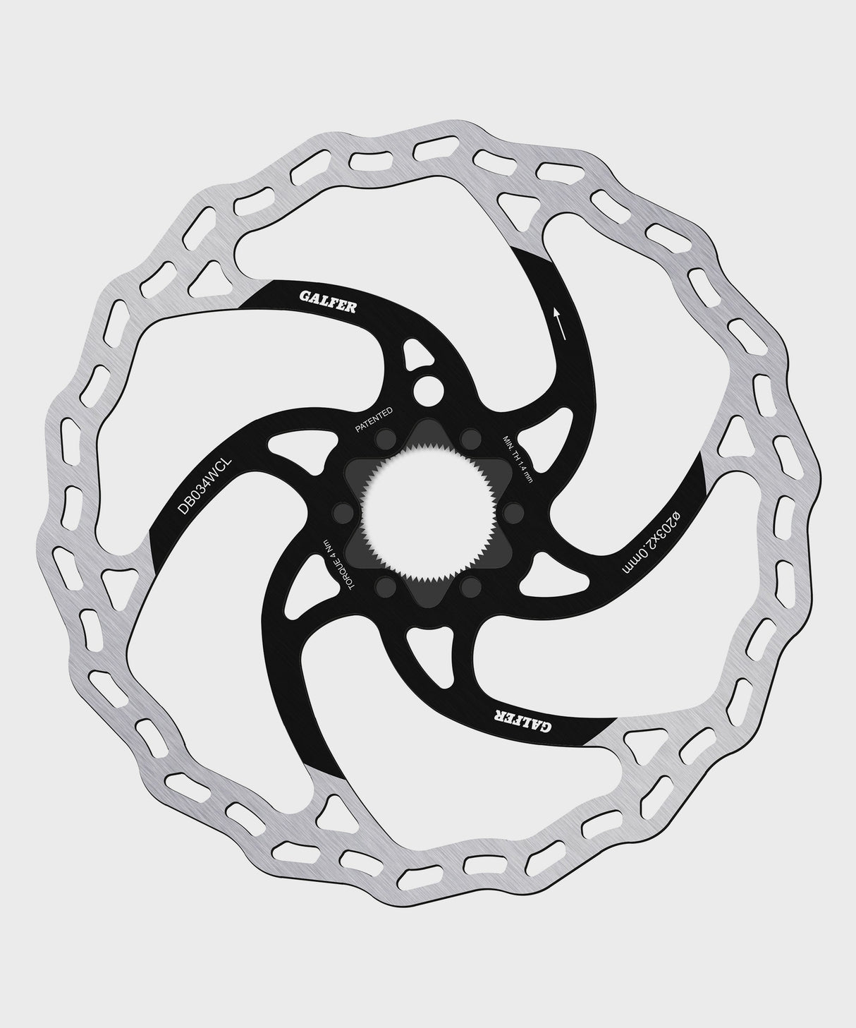 Galfer Wave Disc Rotor - Centerlock -203 x 2.0mm