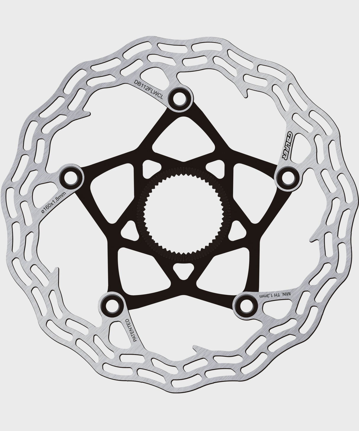 Galfer Shark Road Disc Rotor - Centerlock - 160 x 1.8mm