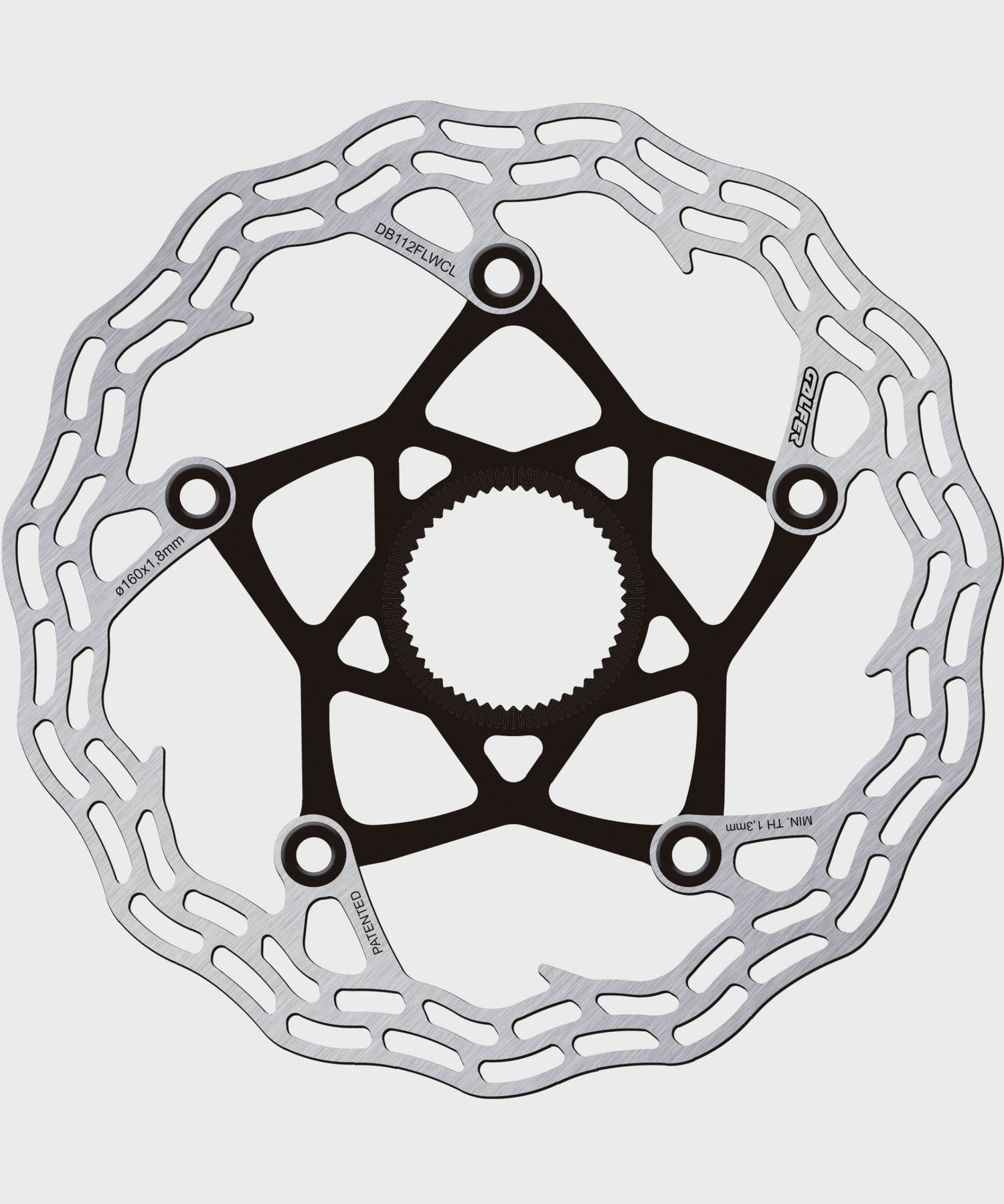 Galfer Shark Road Disc Rotor - Centerlock - 160 x 1.8mm