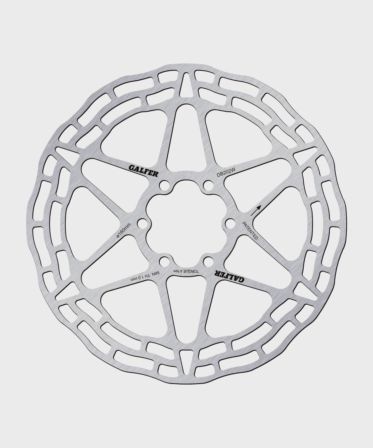 Galfer Wave 6 Bolt Trial Disc Rotor - 160 x 1.8mm