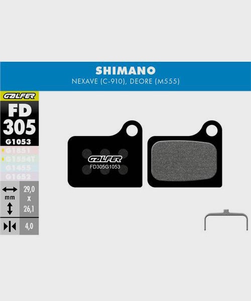 Galfer Standard Bike Disc Brake Pad - Shimano - Nexave / Deore