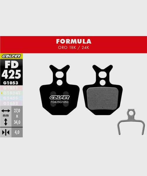 Galfer Standard Bike Disc Brake Pad - Formula - Oro