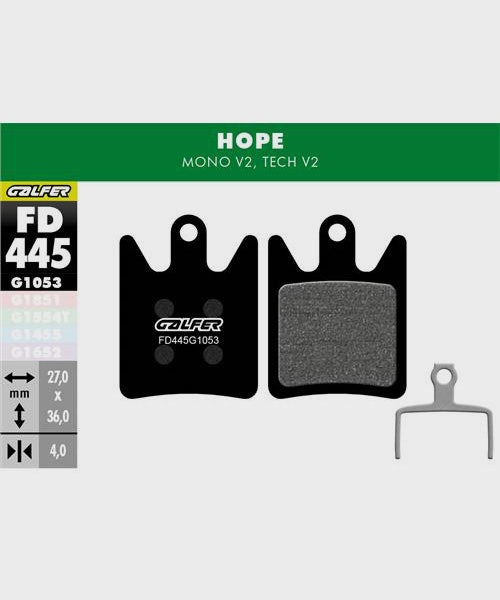 Galfer Standard Bike Disc Brake Pad - Hope - Mono V2 / Tech V2