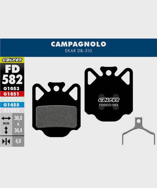 Galfer Performance Bike Disc Brake Pad - Campagnolo - Ekar