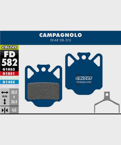 Galfer Road Disc Brake Pad - Campagnolo - Ekar