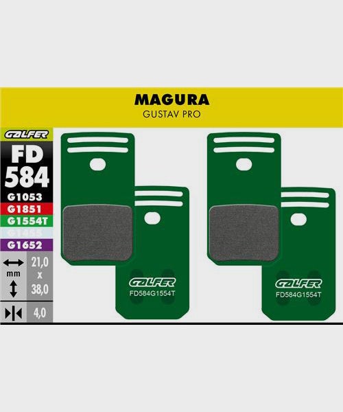 Galfer Pro Bike Disc Brake Pad - Magura - Gustav Pro
