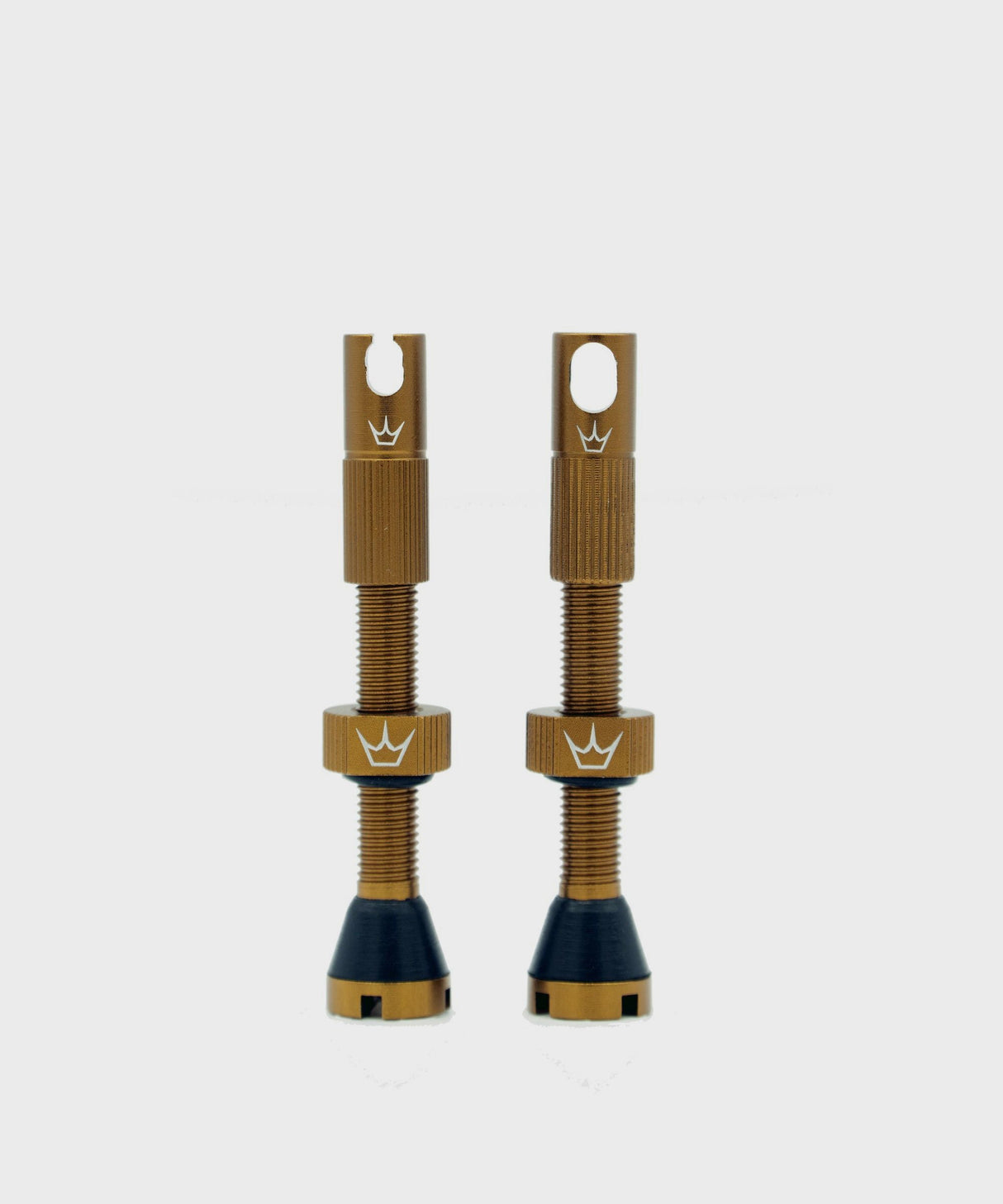 Peaty's x Chris King (MK2) Tubeless Valves 42mm Pair - bourbon