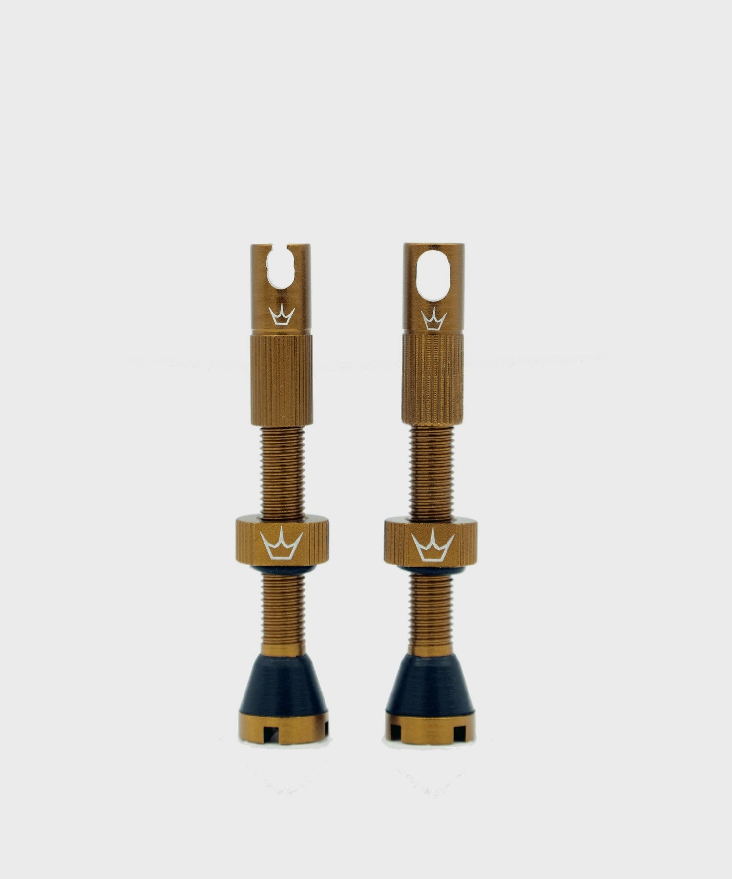 Peaty's x Chris King (MK2) Tubeless Valves 42mm Pair - bourbon