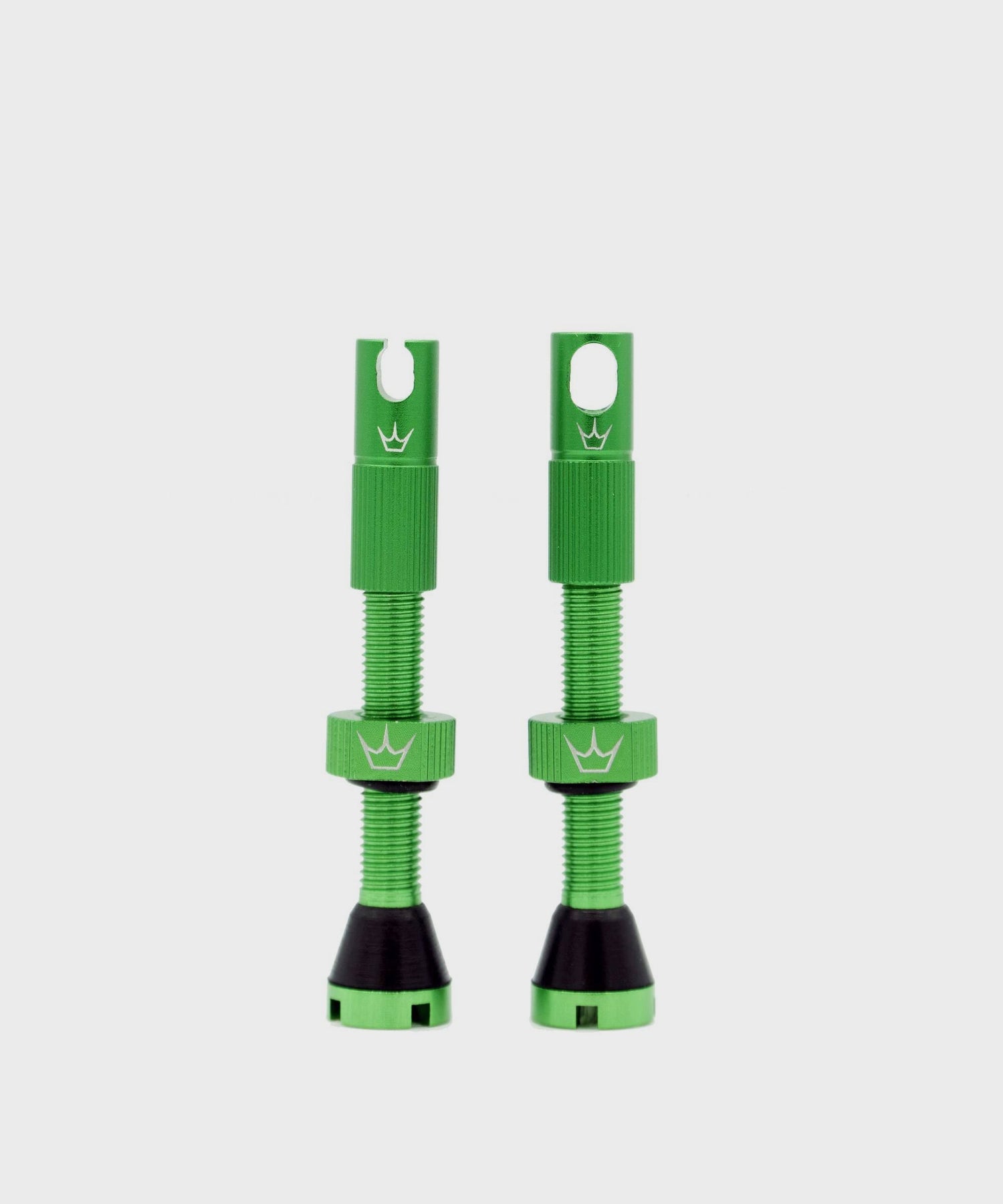 Peaty's x Chris King (MK2) Tubeless Valves 42mm Pair - Emerald