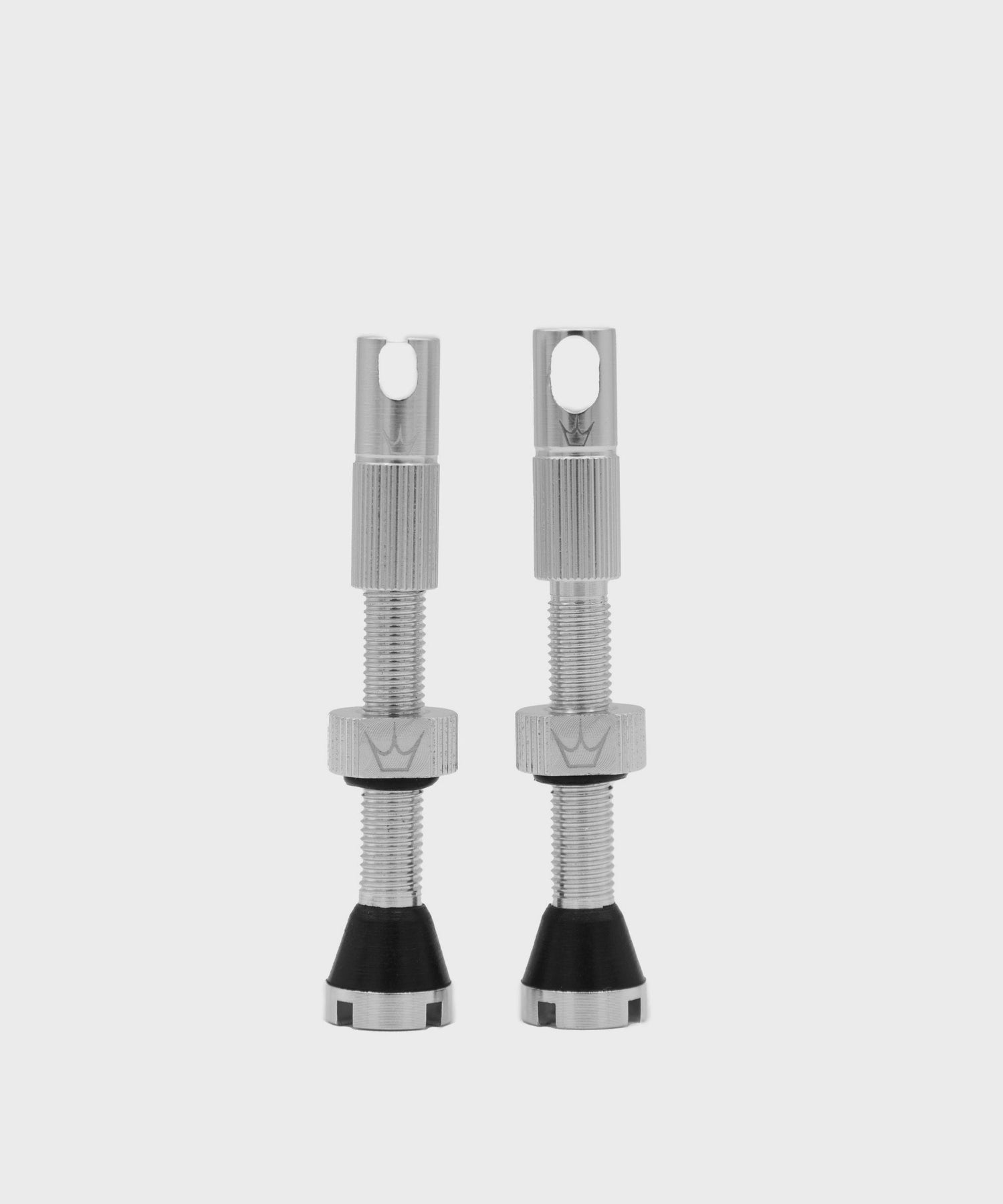 Peaty's x Chris King (MK2) Tubeless Valves 42mm Pair - Silver
