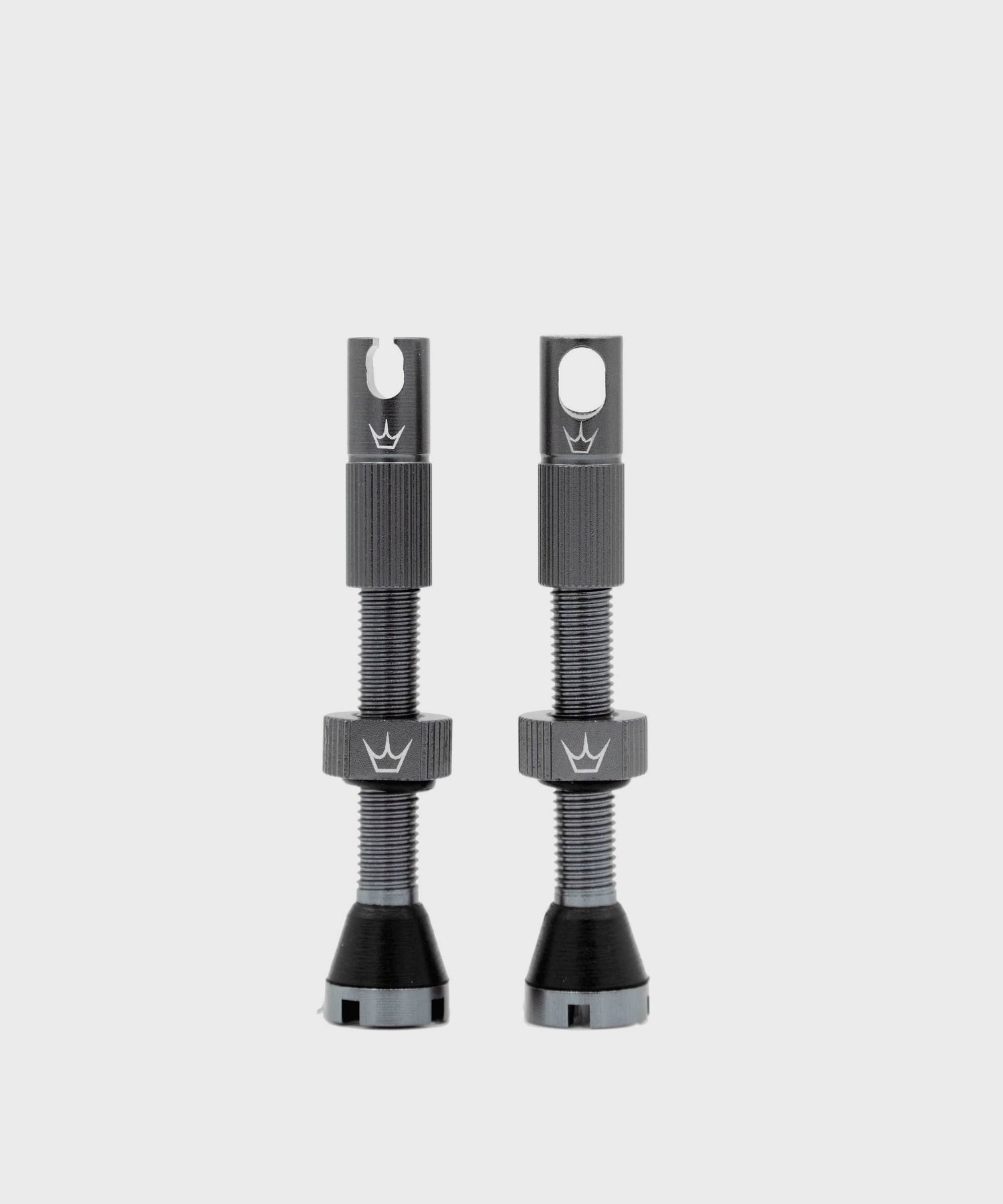 Peaty's x Chris King (MK2) Tubeless Valves 42mm Pair - Slate