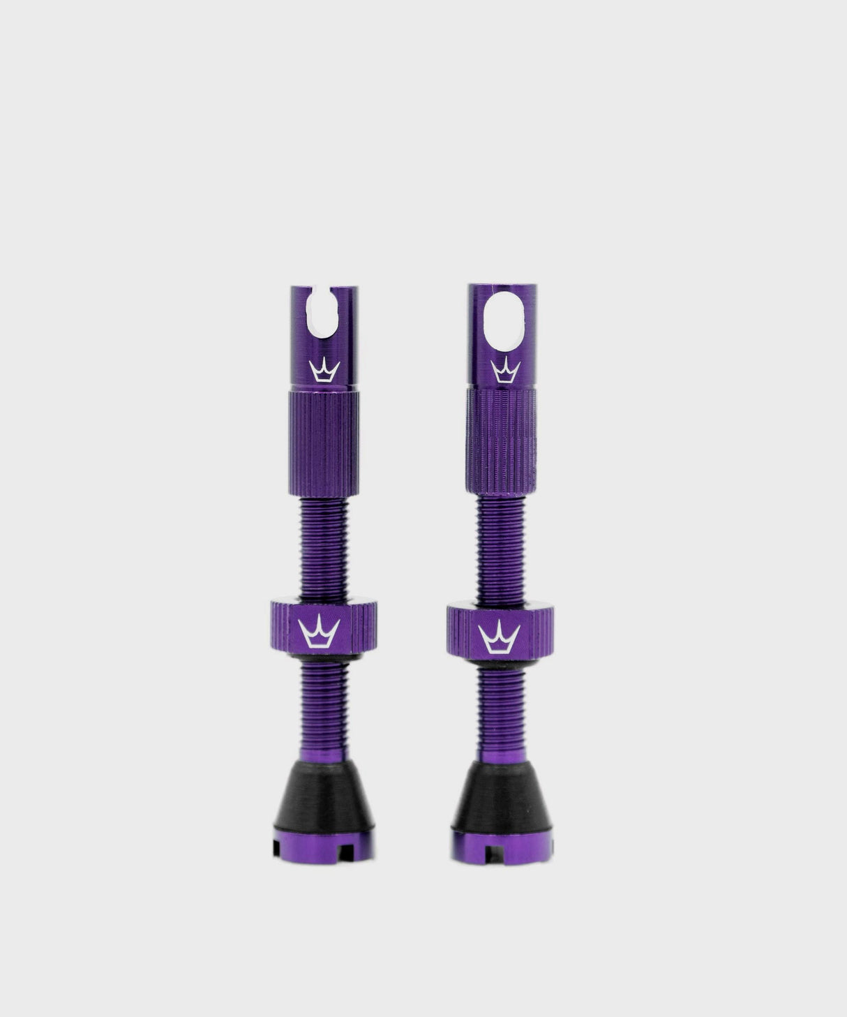 Peaty's x Chris King (MK2) Tubeless Valves 42mm Pair - violet