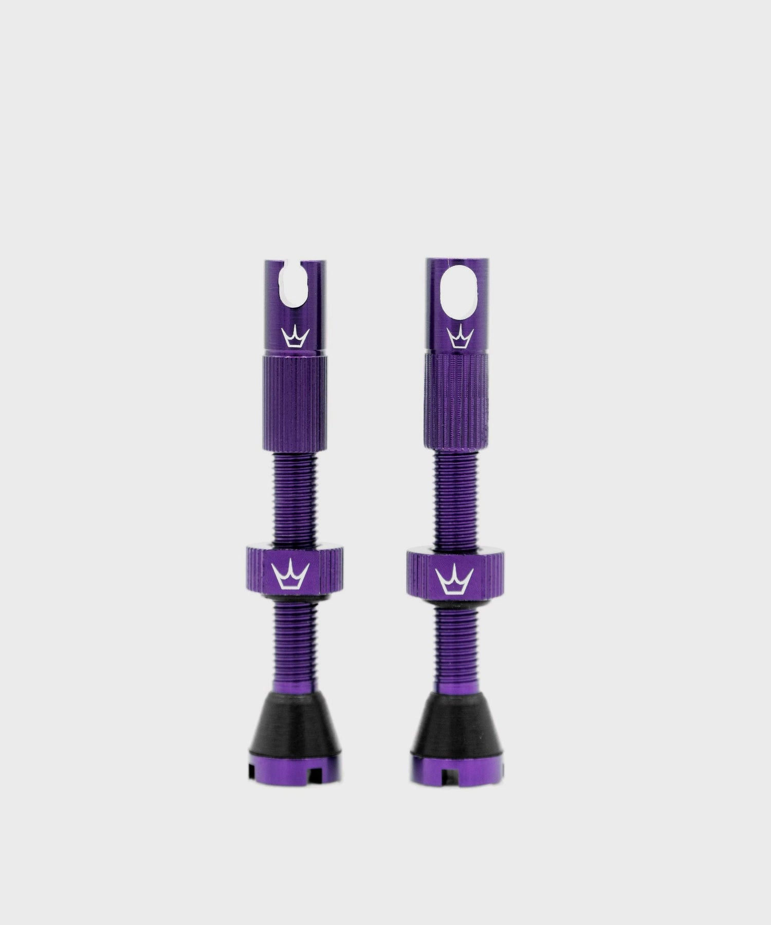 Peaty's x Chris King (MK2) Tubeless Valves 42mm Pair - violet