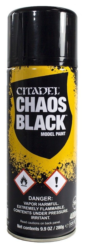 Chaos Black Spray Paint 400ml