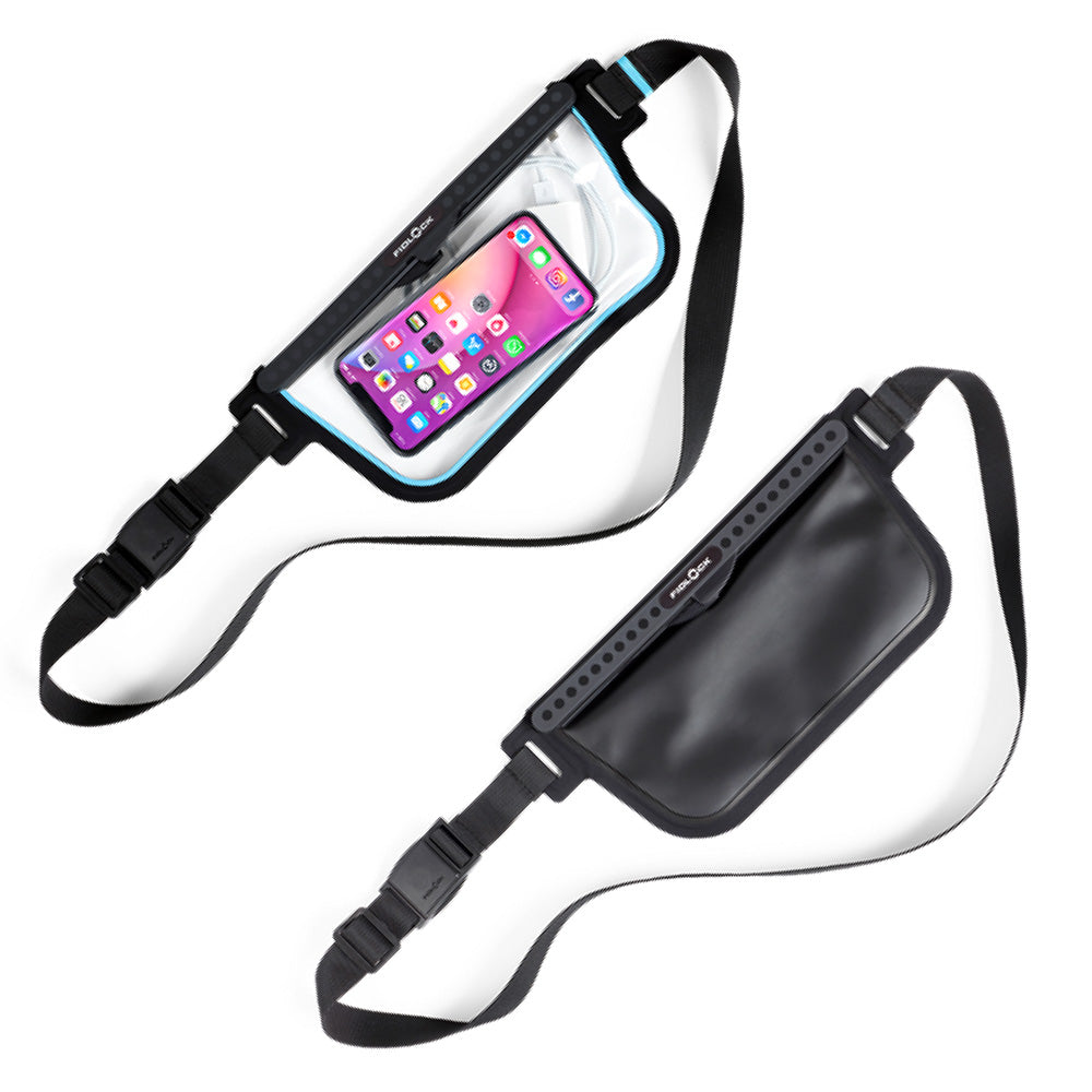 100% Waterproof hip/shoulder drybag - Ideal for phone/cards/keys - adjustable strap