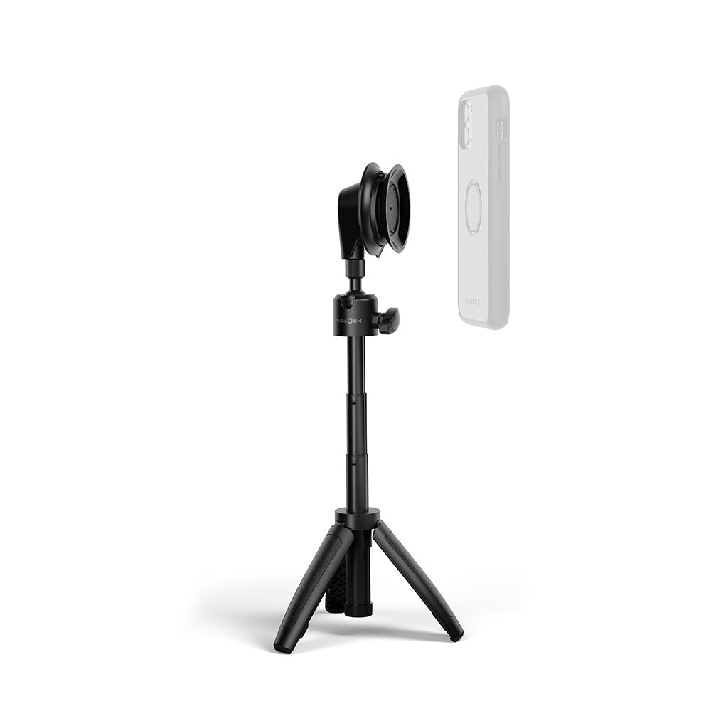 Magnetic smartphone base for desk - tripod type