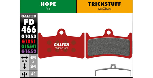 Hope V4 brake pads