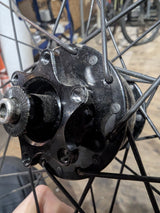 Halo Devaura 32 spoke front wheel with 135mm QR 6 bolt SP Dynamo hub NOS