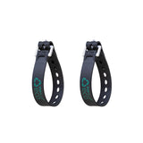 two fixplus eco straps pictures in a loop and fastened against a white background