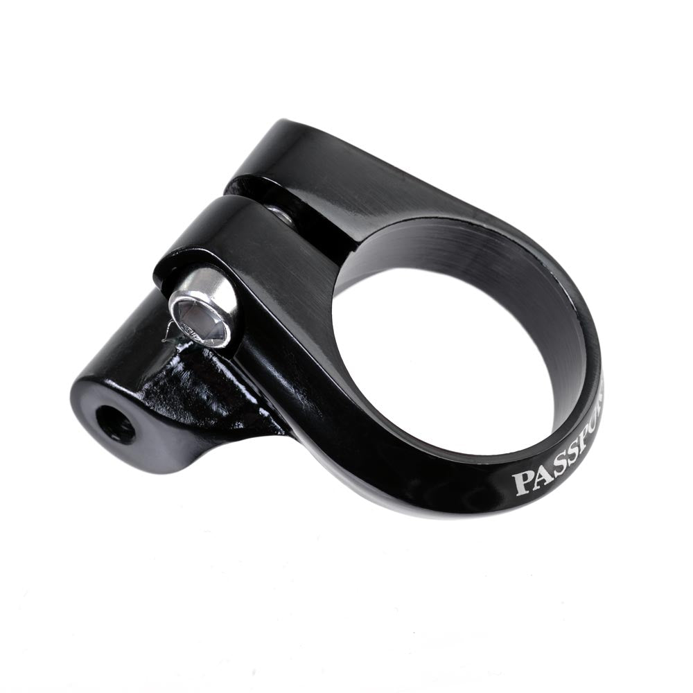 Rackmount Seatclamp, 6061 Alloy - Bolt type seatclamp with integrated rack mount.