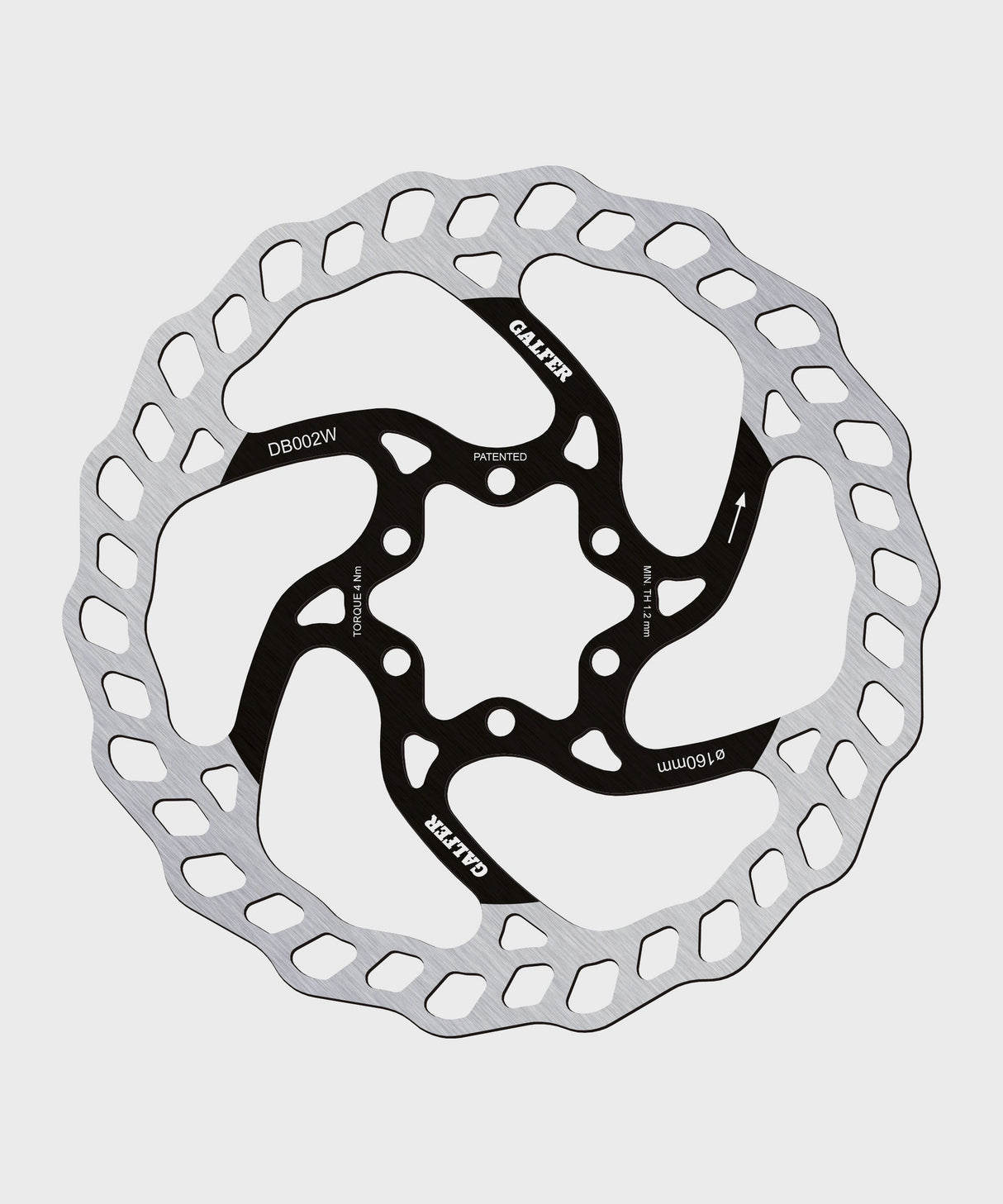 Galfer Wave Disc Rotor - 6 Bolt - 160 x 1.80mm