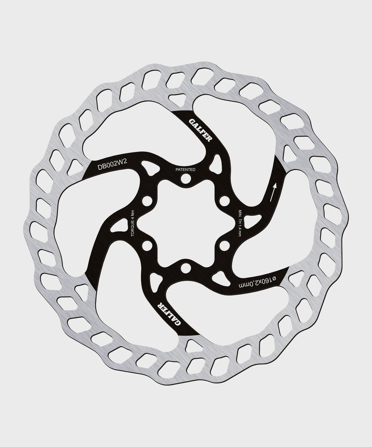 Galfer Wave Disc Rotor - 6 Bolt - 160 x 2.00mm