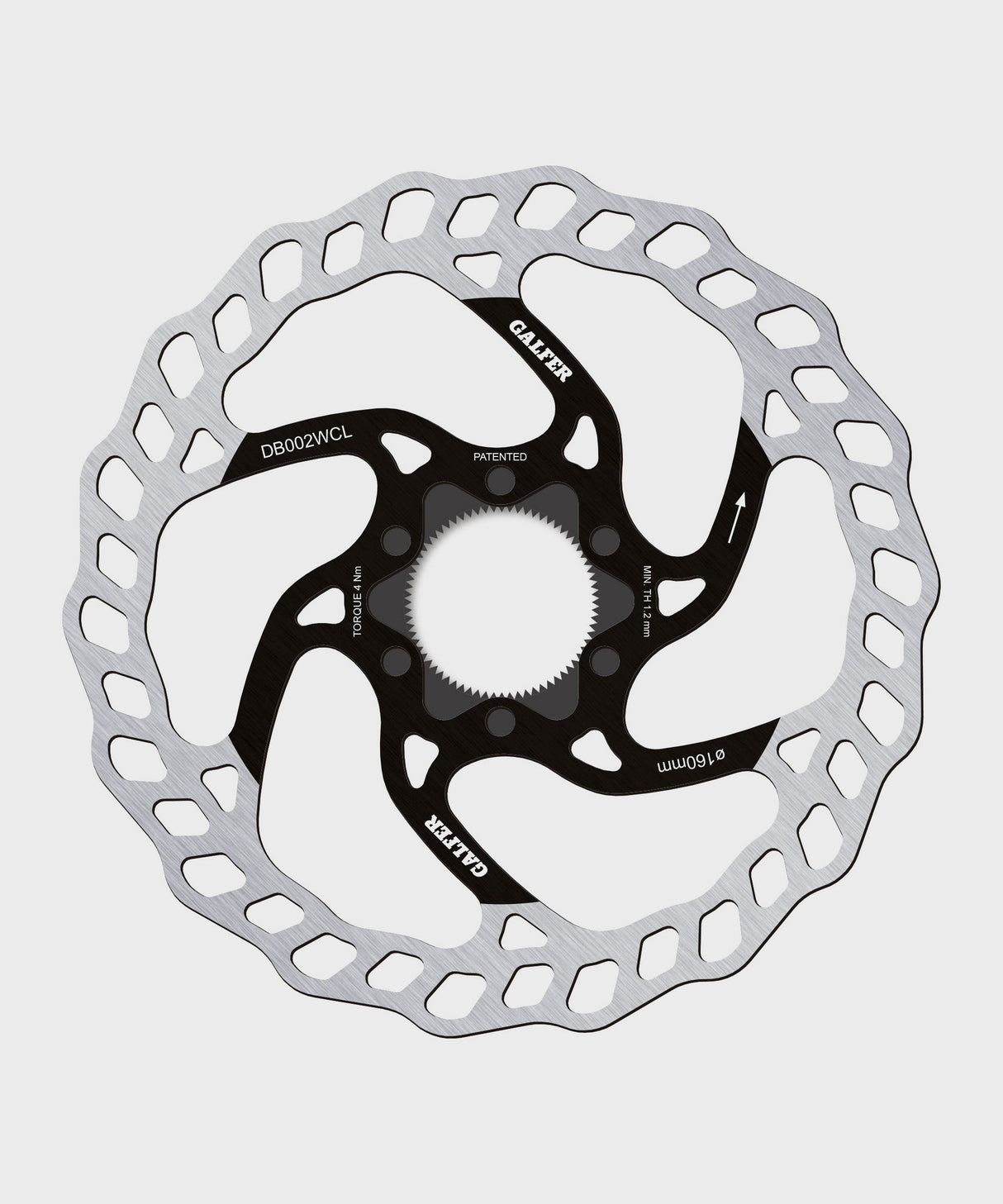 Galfer Wave Disc Rotor - Centerlock -160 x 1.8mm