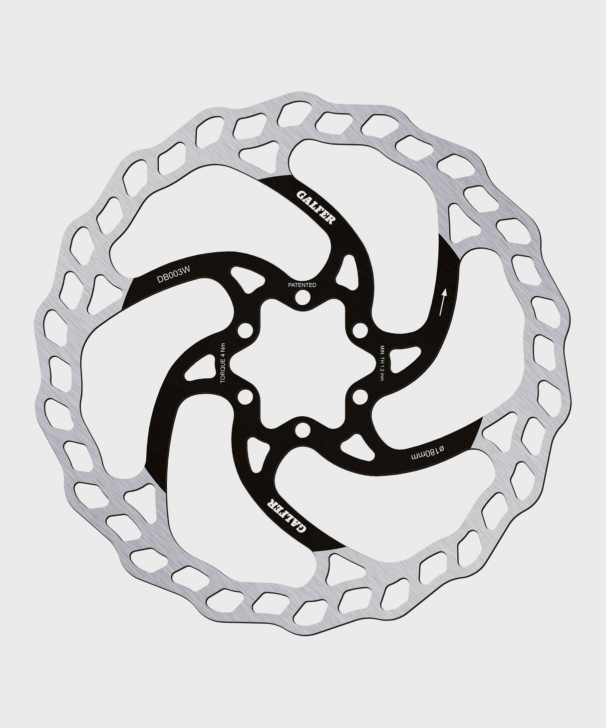 Galfer Wave Disc Rotor - 6 Bolt - 180 x 1.80mm