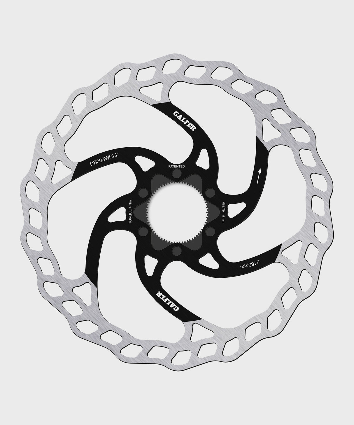 Galfer Wave Disc Rotor - Centerlock -180 x 2.0mm