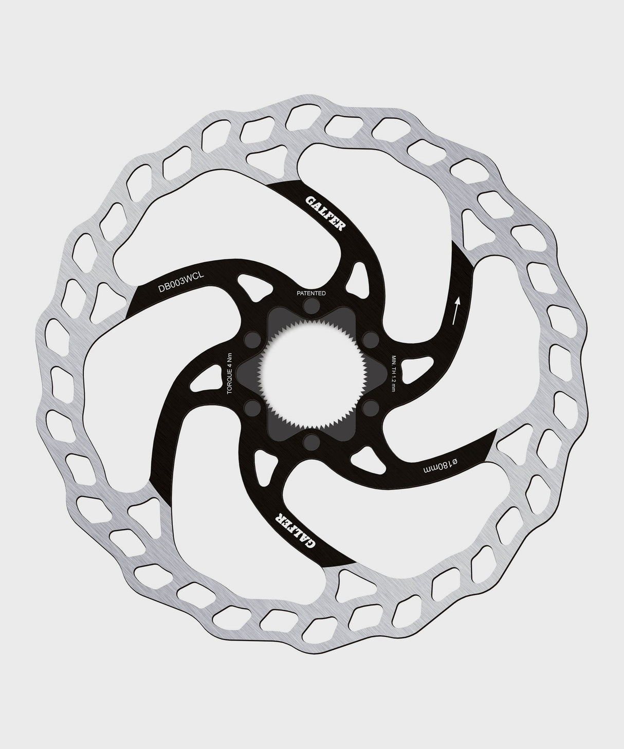 Galfer Wave Disc Rotor - Centerlock -180 x 1.8mm