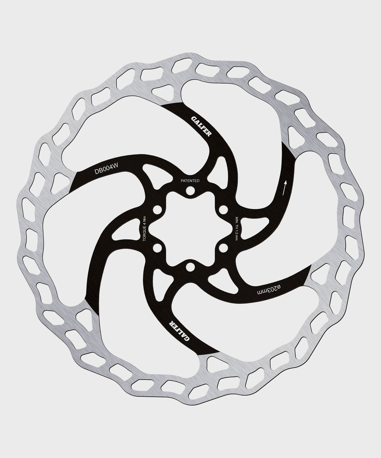 Galfer Wave Disc Rotor - 6 Bolt - 203 x 1.8mm