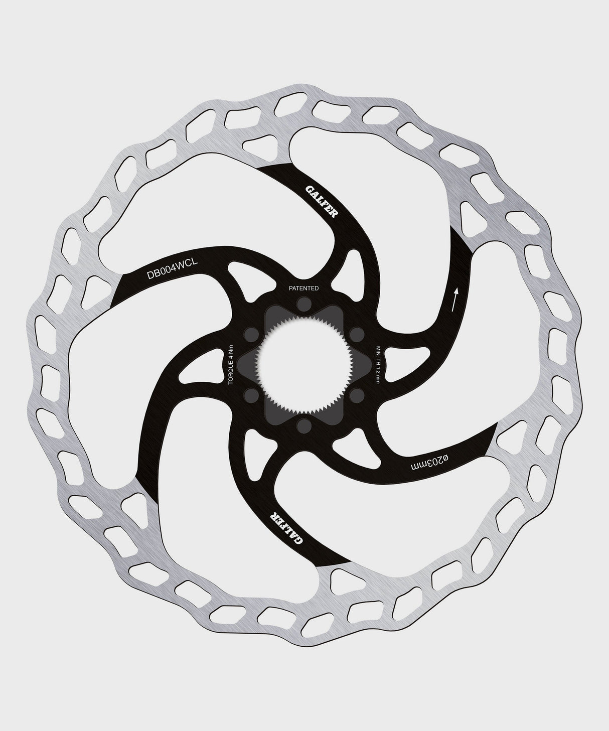 Galfer Wave Disc Rotor - Centerlock - 203 x 1.8mm