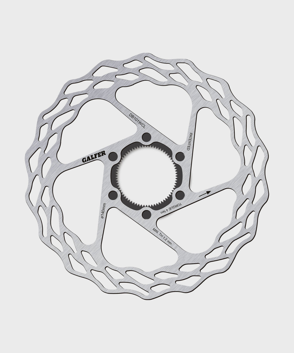 Galfer Wave Road Disc Rotor - Centerlock - 140 x 1.8mm