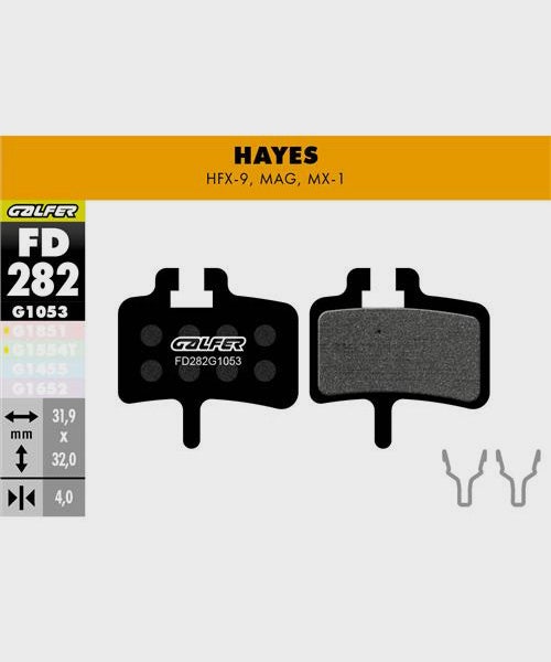 Galfer Standard Bike Disc Brake Pad - Hayes - HFX-9 / MAG / MX-1