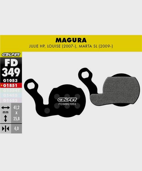 Galfer Standard Bike Disc Brake Pad - Magura - Julie HP / Louise