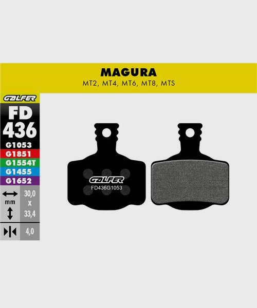 Galfer Standard Bike Disc Brake Pad - 30 Sets - Magura - MT2 / MT4 / MT6 / MT8