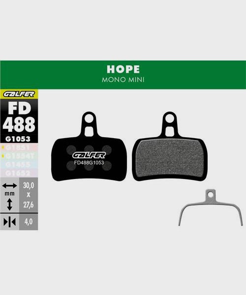 Galfer Standard Bike Disc Brake Pad - Hope - Mono Mini
