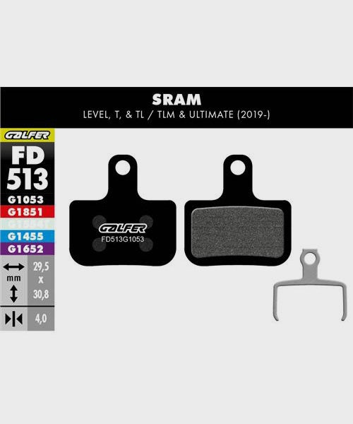 Galfer Standard Bike Disc Brake Pad - SRAM - Level / T / TL / TLM & Ultimate 201